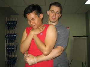 first aid-choking